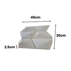 Kit 17 Peças Revestimento 3D 40x20x2,5cm