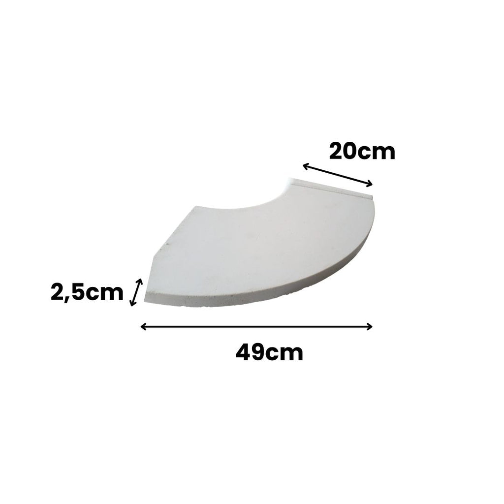Canto para Borda Boleada - 49x20x2,5cm