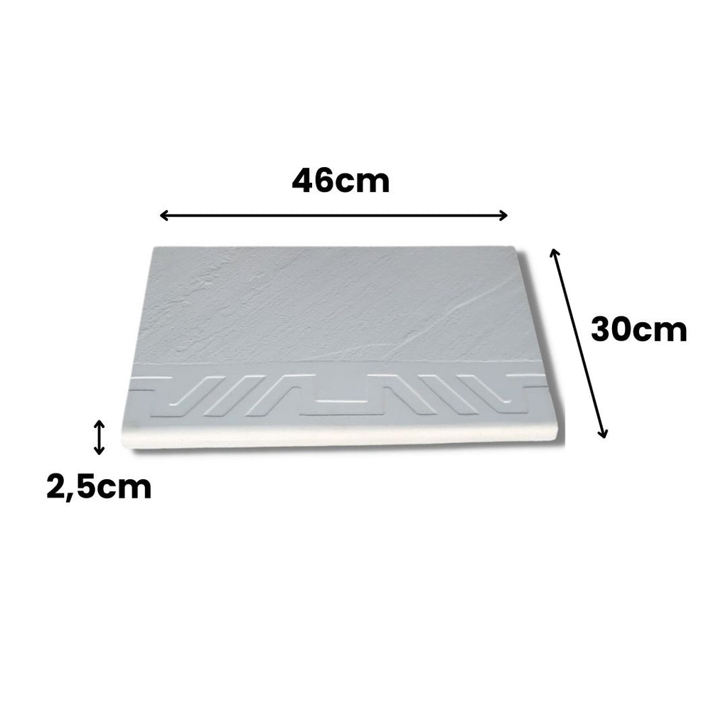 Borda de Piscina Boleada Atérmica Lux 46 x 30 x 2,5 Para Piscina -Rj