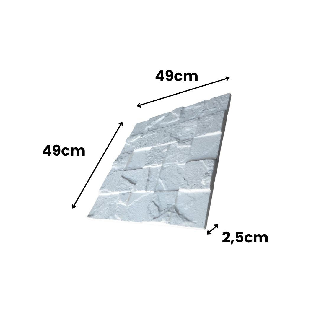 Revestimento 3D Mosaico 49x49x2,5