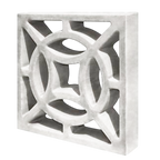 Cobogó Vazado 4 Pontas Branco 39x39x7cm