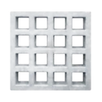 Cobogó Veneziana 16 Furos 39x39x7 Antichuva Cimento Branco