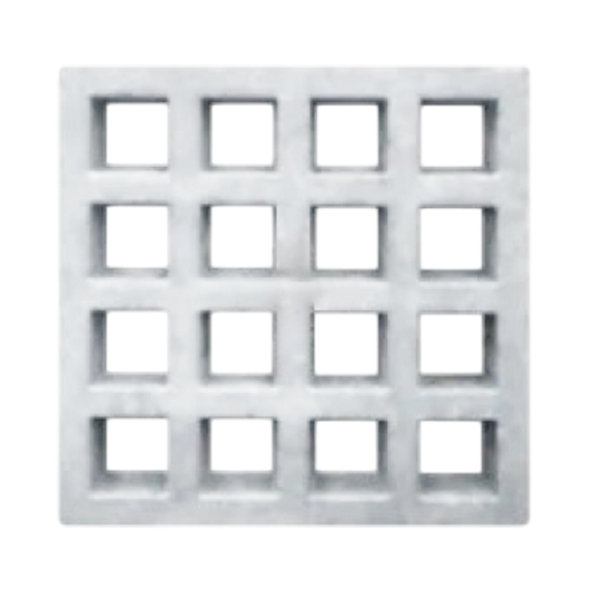 Cobogó Veneziana 16 Furos 39x39x7 Antichuva Cimento Branco