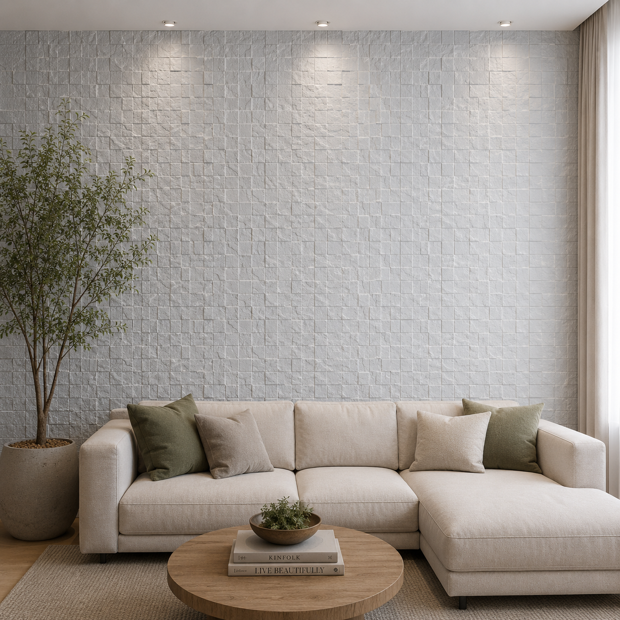 Revestimento 3D Mosaico 49x49x2,5