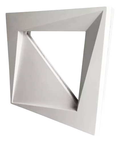 Cobogó Vazado Bandeira Dupla Face Branco 40x40cm