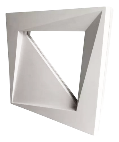 Cobogó Vazado Bandeira Dupla Face Branco 40x40cm