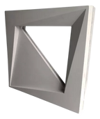 Cobogó Vazado Bandeira Dupla Face Cinza 40x40cm