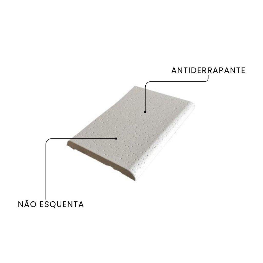 Borda Piscina Atérmica 49 x 32 x 2,5 Rj - Branco