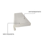 Borda de Piscina Grega Atérmica 49 x 20 x 2,0cm - Rj